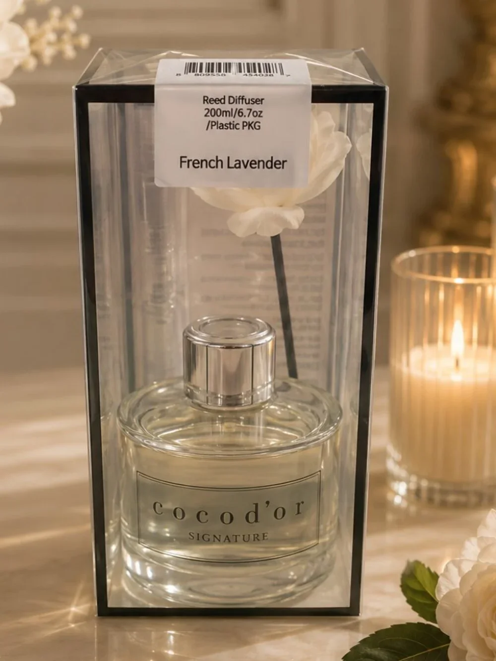 Large Cocod'or Signature Reed Diffuser in the French Lavender Scent